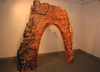 11/3/04 - Union art department faculty members displayed their work in the Union University Art Gallery during the month of November.  This clay piece by Lee Benson is called 