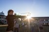 10/293/15 - Reilly O'Donnell, freshman Christian ministry and missions major, gives his best aim for the 