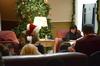 11/334/15 - Dub and Susie Oliver, president and first lady of the university, pray over students at the conclusion of Storytime with the Olivers.
