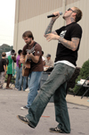 Josh Brown and Gregg Hionis, Day of Fire, perform
at Feed The Hungry day at Jackson Family Worship Center. - Photo by Amanda Herron