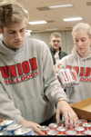 Siblings Josh and Kelly Krebs put together lunches to distribute to the teams scattered around Jackson during Day of Remembrance. - Photo by Kristen Hiller