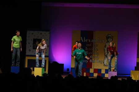 The cast of <i>Alexander and the Terrible, Horrible, No Good, Very Bad Day</i> entertained sold out crowds of West Tennessee school children.