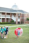 05/122/17 - One of the teams competing for the Union Cup runs the final relay during Field Day.