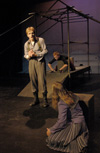 Patrick Myers, Jared New & Jill Casey perform in <i>Metamorphasis</i>. - Photo by Alaina Kraus