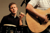 Senior Ryan Martin, youth ministry major, leads praise and worship during the Family Life Series held Feb. 9-11. - Photo by Amanda Herron