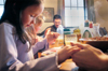 <i>Salazar Family C&C Profile</i> - Mike leads the family in a prayer before dinner. - Photo by Kristen Nicole Sayres