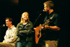 08/25/02 - Comedians Bean and Bailey interact with Freshman Nursing major Amber Huffman during New Student Orientation 2002.
