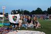 09/254/20 - Students participate in Res Life's Trivium event on the practice soccer field.
