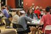 01/26/21 - Students taking January term classes enjoy a game night in the Bowld Student Commons.