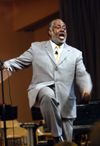 3/15/05 - The animated Beeson Divinity School professor Robert Smith spoke to Union students about God's awful grace, and said that type of grace is necessary if Christians are to appreciate God's amazing grace.