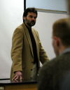 Dr. Barry Jarnigan spoke to chemistry majors during a Chemistry Homecoming event. - Photo by Lauren Crane