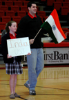 02/23/05 - Senior Bruno Martinessi participates in a SIFE project with a local junior high school student.