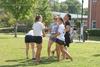 08/234/21 - Students celebrate after finishing the Residence Life 1/2K with other members of their building.