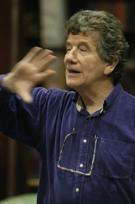 Following a performance of <i>Shadowlands</i>, Nigel Goodwin lead a discussion about the play. Goodwin is founder and director of Genesis Arts Trust in Great Britain, a ministry to actors, musicians, artists, poets and others in the fine and performing arts. He is a board member of the C.S. Lewis Foundation and is associate director of the C.S. Lewis Summer Institute.
