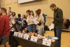 11/319/21 - Judges for the Residence Life cooking event, Chomped, fill out their judging forms.