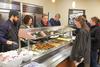 12/340/21 - Faculty and staff serve students during Food for Finals.
