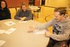 01/11/22 - Students play Bunco during a J-term Res Life event.