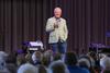 08/216/22 - Dennis Swanberg performs stand-up comedy at the annual Senior Adult Extravaganza.