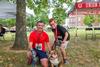 09/267/22 - Jason Vaughan, director of development, participates in Buster's Bicentennial 5K with his son, as part of Union's bicentennial kick-off celebration.