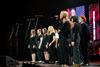 10/297/23 - Sophomore Ashtyn Delk takes the lead for the University Singers as they perform at the 25th annual Scholarship Banquet.