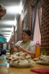 09/254/23 - Gailey Hollingsworth, Assistant RD for the Women's Quads, serves up some tasty treats for Progressive Snacking.