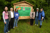 04/30/05 - Union University and the City of Jackson's Cypress Grove Nature Park have teamed up to enhance the educational opportunities the park provides to the local community. Pictured shortly after the partnership ribbon cutting are Senior Eunice Sung, Hammons Center Director James Huggins, Senior Brooke Fowler and City of Jackson representatives Sandy MacDiramid, Tillman Corum, & Sylvia Pinson.