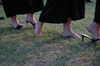 One graduate took advantage of a ceremony on the Great Lawn. - Photo by Kristen Nicole Sayres