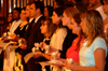 The Nursing Class of 2005 proudly holds its lamplight during the nursing dedication service. - Photo by Morris Abernathy