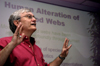 04/5/05 - Biology professor James Huggins speaks on Environmental Ethics at the Urban Ecology Town & Gown Series.