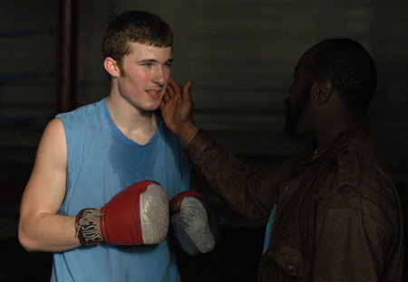 Sophomore Michael Yzaguirre, sociology major, trains at the Jackson Boxing Club during his free time.