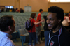 Alum Will Gray fellowships after his band Scratch Track performed during chapel. - Photo by Kristen Nicole Sayres