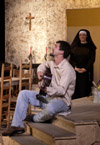 Josh Betts and Laura Frost in <i>Lilies of the Field</i>. - Photo by Jim Veneman