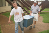 Robbie Graves, director of enrollment services, and Don Morris, golf coach, were two of the many members of the Union community that helped new students move into their dorm rooms on Freshman Move-In Day. - Photo by Kyle Kurlick