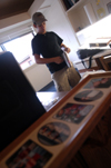 08/27/05 - Freshman Josh Hays of Murfreesboro, Tenn. begins the unpacking process during Freshman Move-In Day.