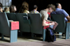 Prospective students ready themselves for a Union chapel on a Preview Day. - Photo by Kathleen Murray