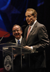 09/27/05 - Former Senate Majority Leader Bob Dole answered audience questions during the 9th Annual Scholarship Banquet.