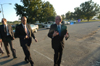 09/27/05 - President Dockery visits with Senator Dole after arriving on the Union campus earlier in the afternoon before the 9th Annual Scholarship Banquet.