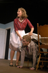 Melissa Miller and Andy Morris perform in <i>Tartuffe</i>. - Photo by Kathleen Murray