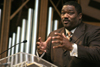 10/26/05 - Evangelist Voddie Baucham speaks about family discipleship in chapel during the Faith In Practice Conference. - Kyle Kurlick