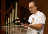 George Guthrie, Benjamin W. Perry professor of Bible, spoke at the opening chapel service on Union's Day of Remembrance. - Photo by Heather Phillips