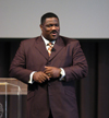 10/26/05 - Evangelist Voddie Baucham, who led the Faith in Practice Conference, has become a popular speaker on Union's campus. - Morris Abernathy