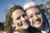 Zetas Jessica Ramsay & Megan Moore display their inner princesses during the Greek Olympics. - Photo by Kathleen Murray