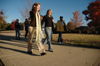 Senior Melody Pickerill leads a group of prospective students on a tour of Union's campus on a cool November afternoon. - Photo by Kristen Nicole Sayres
