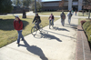 The active sidewalk outside of the Barefoot Student Union Building. - Photo by Kyle Kurlick