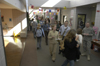The busy hallway of the Barefoot Student Union Building at Union University. - Photo by Kyle Kurlick