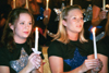 10/11/02 - Chi Omegas Brooke Bailey and Ami Culberson participate in their sorority's act during the SAC Variety Show.