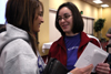 02/7/06 - Kristmar Rawlins and Kathryn Kiper fellowship after a Klemata large group meeting. - Stephanny Rodriguez