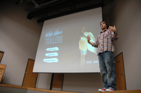One of the filmmakers talks about the suffering in Africa depicted in <em>Invisible Children</em>.