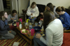 Rebecca Poe, Kristmar Rawlins, Ally Bird, Mallory McHendry, Britney Barkley, and Kayli Anthony enjoy Dinner at Dodd. - Photo by Stephanny Rodriguez