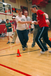 A group of seniors compete in a wild and wacky game. - Photo by Brad Moore